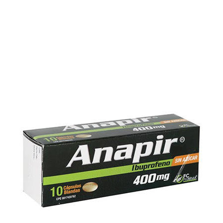 Imagen de Ibuprofeno Anapir Cap. S/A 400Mg X10