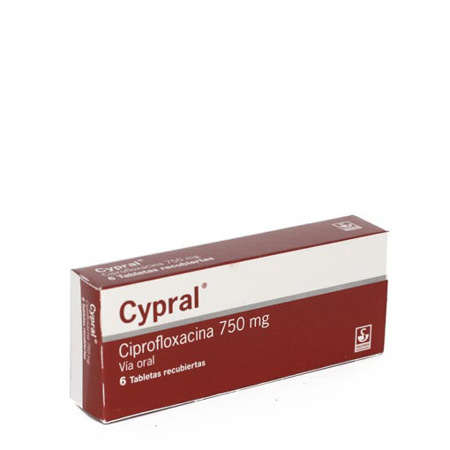 Imagen de Ciprofloxacina Cypral Tab. 750Mg X6