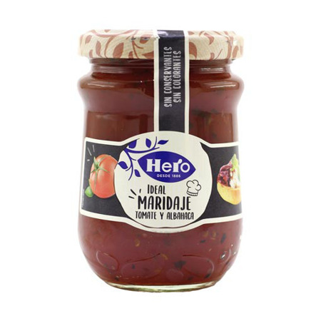 Imagen de Mermelada Tomate Y Albahaca Hero 190 Gr.