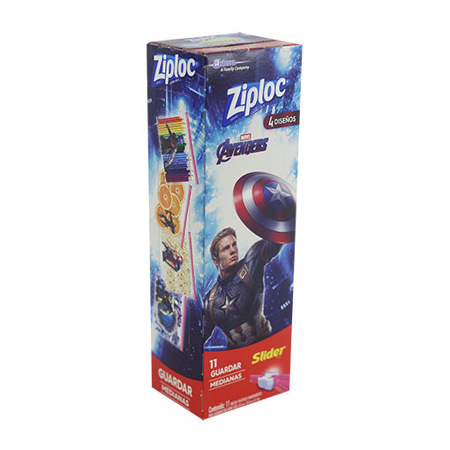 Imagen de Bolsa Mediana Avengers Ziploc (11 Unidades).