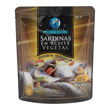 Imagen de Sardina En Aceite Vegetal Poseidon 227 Gr.