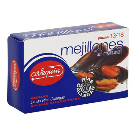 Imagen de Mejillones Naturales Arlequín (13/18 Piezas).
