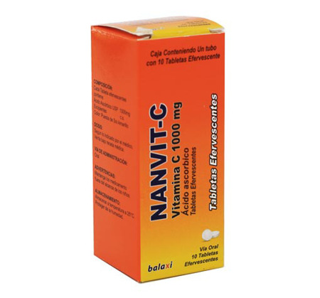 Imagen de Vitamina C Vit. C Tab. Eferv. 1000Mg X 10 Balaxi