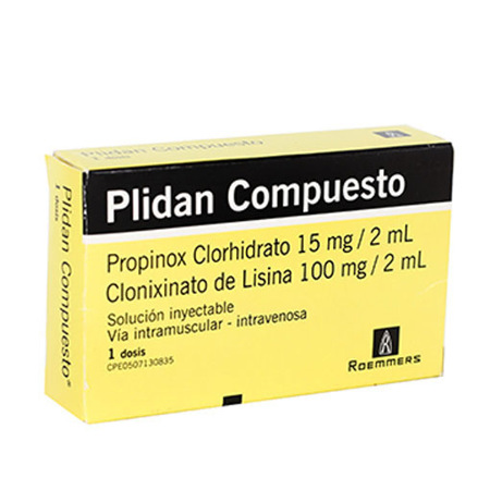 Imagen de Propinoxato+Lisina Plidan Amp. Comp. 15Mg-2Ml X1