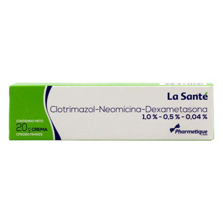 Imagen de Clotrimazol-Neomicina-Dexametasona Crema 1,0%- 0,5%-0,04% 20G La Sante