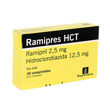 Imagen de Ramipril Ramipres Comp. Hct 2,5Mg/12,5 X30