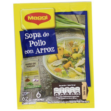 Imagen de Sopa De Pollo Con Arroz Maggi 57 Gr.