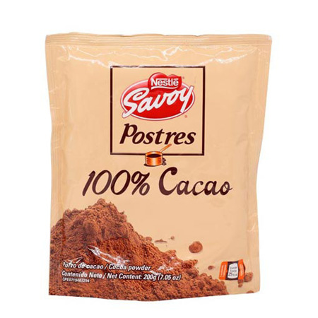 Imagen de Cacao 100% Postres Savoy 200 Gr.