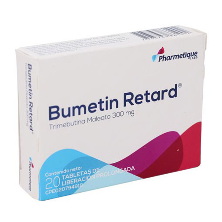 Imagen de Trimebutina Maleato Bumetin Retard Tab 300Mg X20