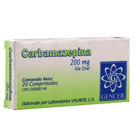 Imagen de Carbamazepina 200 Mg X20 Gencer