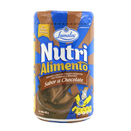 Imagen de Alimento Sabor a Chocolate Nutri Alimento Lumalac 450 Gr.