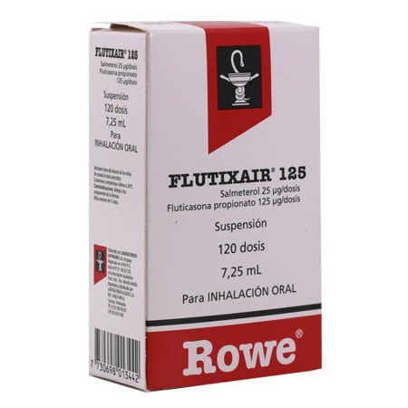 Imagen de Fluticasona Flutixair Inh. 25/125Mcg 120 Dosis