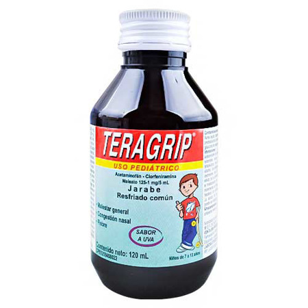 Imagen de Teragrip En Jarabe Pediatrico (2 Frascos) 120 Ml.