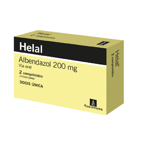 Imagen de Albendazol Helal Comp 200Mg X2