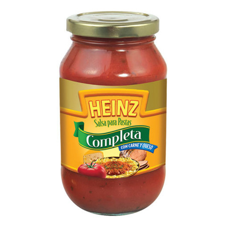 Imagen de Salsa para Pastas Con carne y queso Heinz 495 Gr.