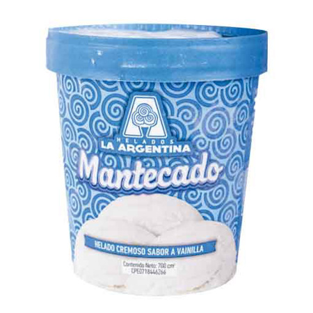Imagen de Helado De Mantecado Tradicional La Argentina 700 Ml.