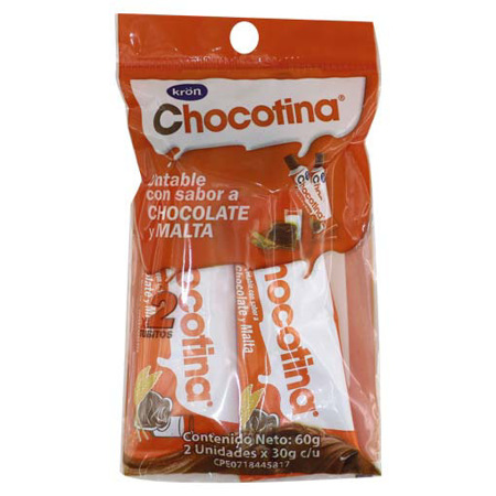 Imagen de Chocolate Con Malta Chocotina Kron (2 Unidades).