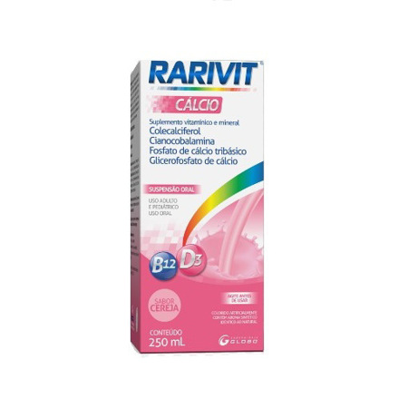 Imagen de Calcio Rarivit Calcio Susp. 250Ml Cereza