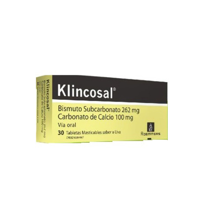 Imagen de Bismutol Klincosal Tab. 30 X100Mg.