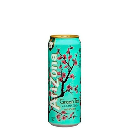 Imagen de Té Verde Ginseng Con Miel Arizona 340 Ml.