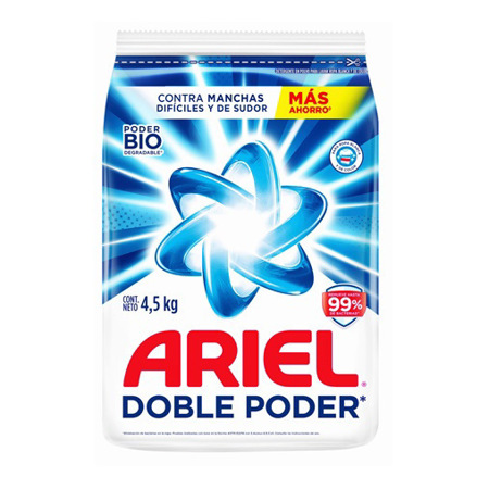 Imagen de Detergente En Polvo Doble Poder Ariel 4,5Kg