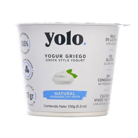 Imagen de Yogurt Griego Natural Yolo 150Gr.