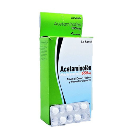 Imagen de Acetaminofen La Sante 650Mg X5Tab.