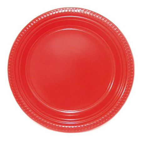 Imagen de Plato Rojo Carnival 7" 8Und