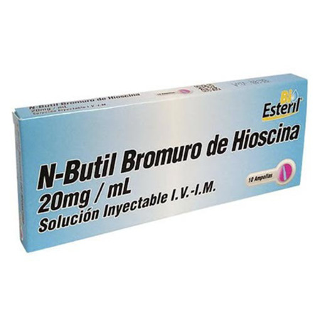 Imagen de N-Butil Bromuro De Hioscina Amp. 20 Mg/Ml