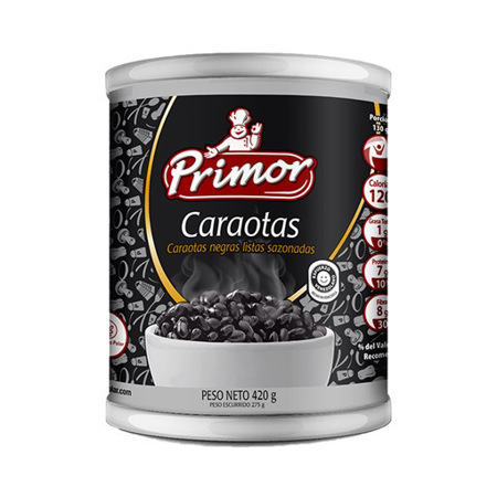 Imagen de Caraota Negra Primor Sazonada 420 Gr