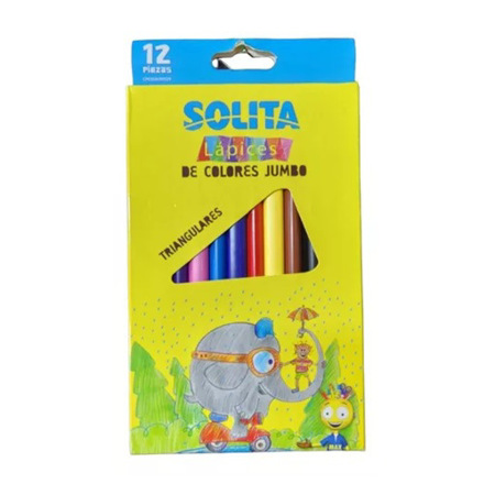Imagen de Lapiz De Color Jumbo Solita 12 Und