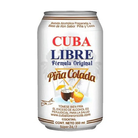 Imagen de Licor De Ron Cuba Libre Piña Colada Lata 350 Ml