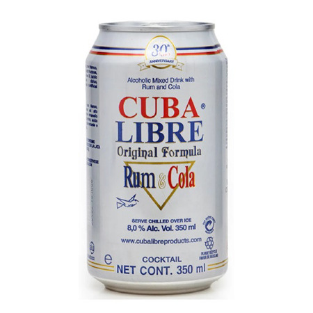 Imagen de Licor De Ron Cuba Libre Rum & Cola Lata 350 Ml