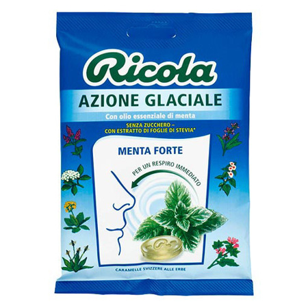 Imagen de Caramelo Duro Ricola Menta Fuerte Sin Azucar 70 Gr