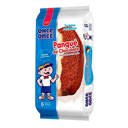 Imagen de Panque Once Once Chocolate 390Gr 6 Und