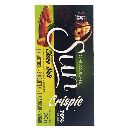 Imagen de Chocolate Barra Sun Nuts 70% 100 Gr