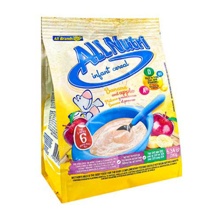 Imagen de Cereal Infantil All Nutri Platano Y Manzana 180 Gr