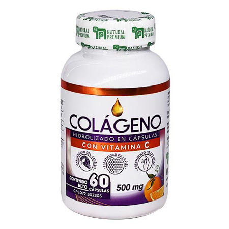 Imagen de Colágeno En Capsulas Con Vitamina C Natural 500mg X60