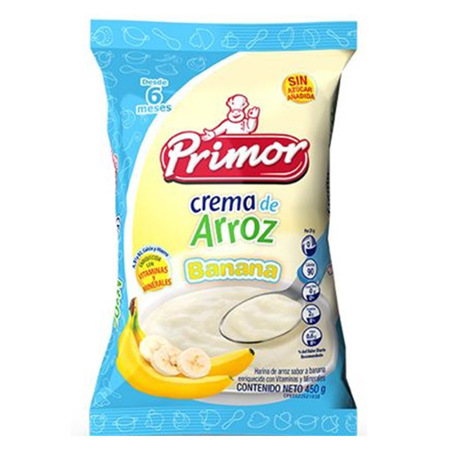 Imagen de Crema De Arroz Banana Primor 450Gr