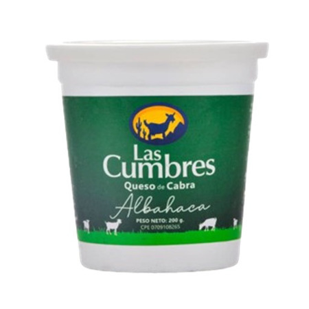 Imagen de Queso De Cabra De Albahaca Las Cumbres 200 G