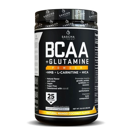 Imagen de Bcaa Glutamina Polvo Sascha Fitness Mango Coconut 362.5 Gr