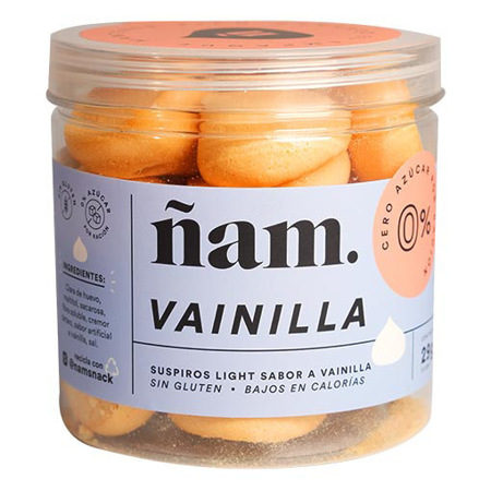 Imagen de Suspiros Ñam Light Sabor Vainilla 29g
