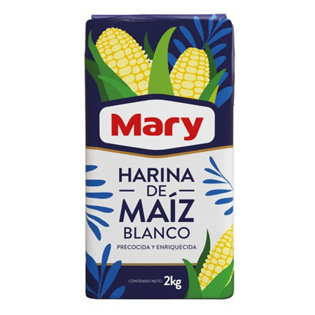 Imagen de Harina De Maiz Mary Blanca Precocida 2 Kg