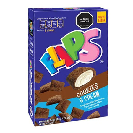 Imagen de Cereal Relleno De Vainilla Flips 220 Gr