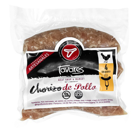 Imagen de Chorizo De Pollo Tavares 4 Und