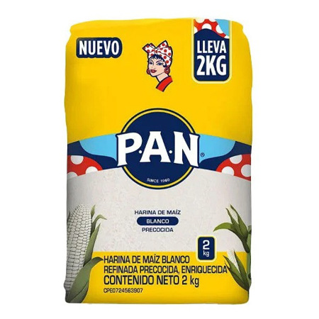 Imagen de Harina De Maíz Pan Blanca Precocida 2 Kg