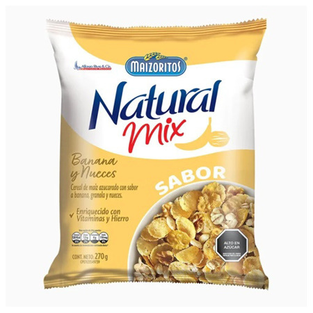 Imagen de Cereal Natural Mix Banana y Nueces 270 Gr.