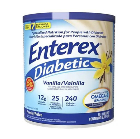 Imagen de Suplemento Alimenticio Enterex Diabetic Sabor Vainilla 400Gr