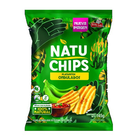 Imagen de Platanitos Ondulados Natuchips 145 Gr.