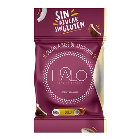 Imagen de Oblea De Amaranto Coco Halo 60g